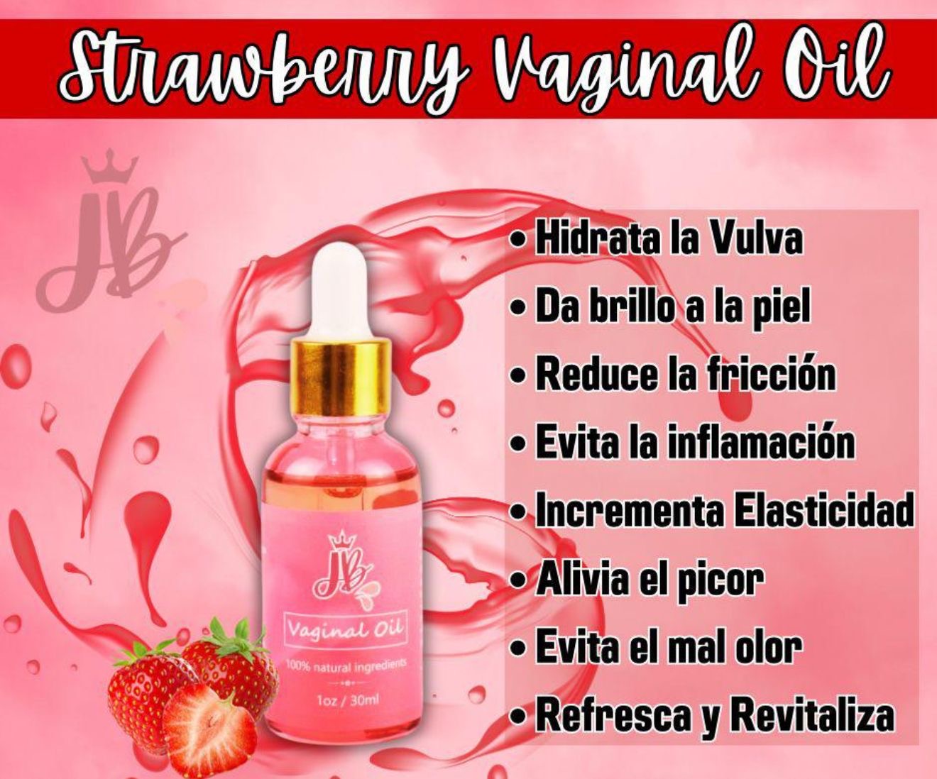 Vaginal oil STRAWBERRY (PRECIO FINAL)