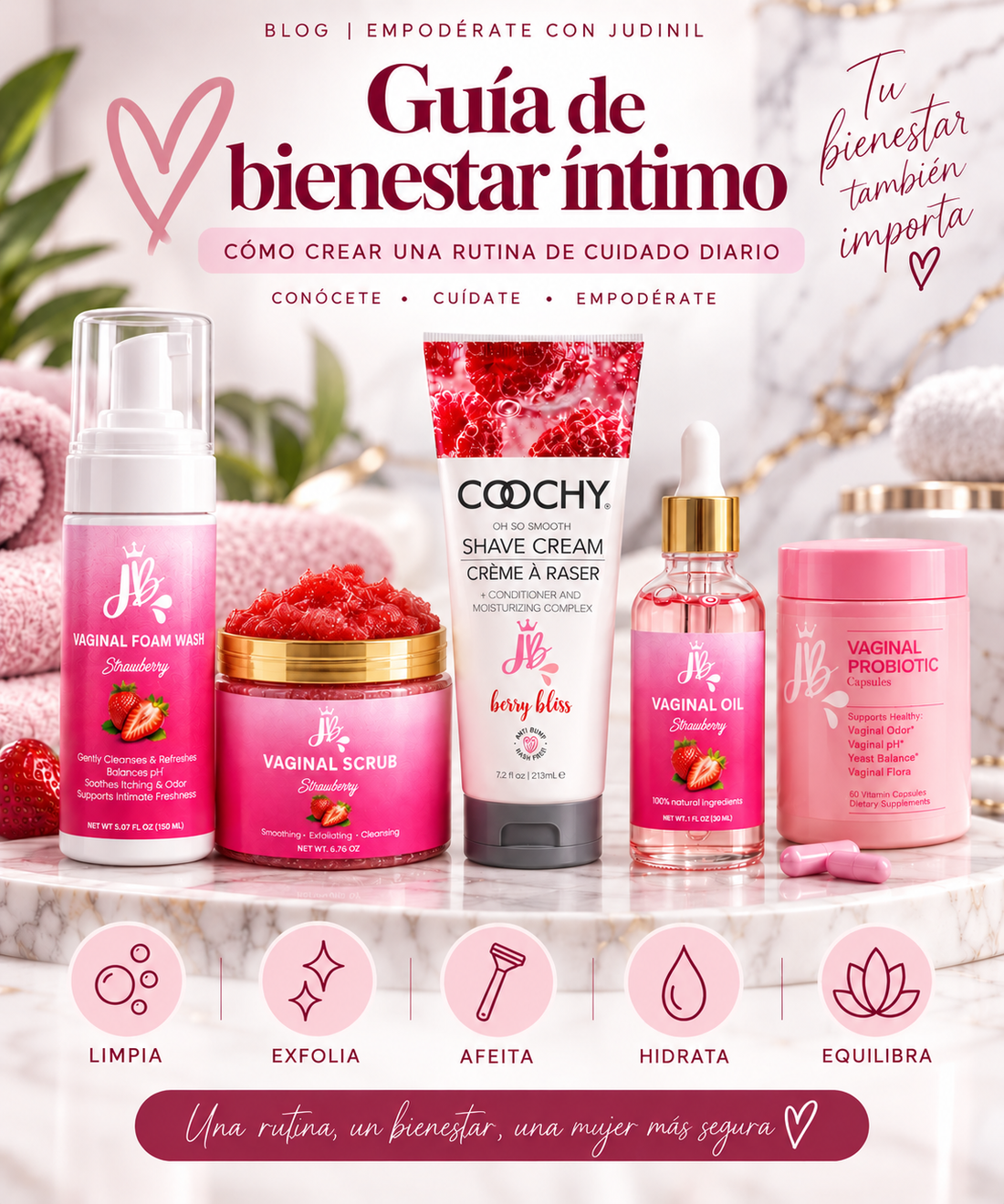 Bienestar íntimo femenino: guía de cuidado diario | JB