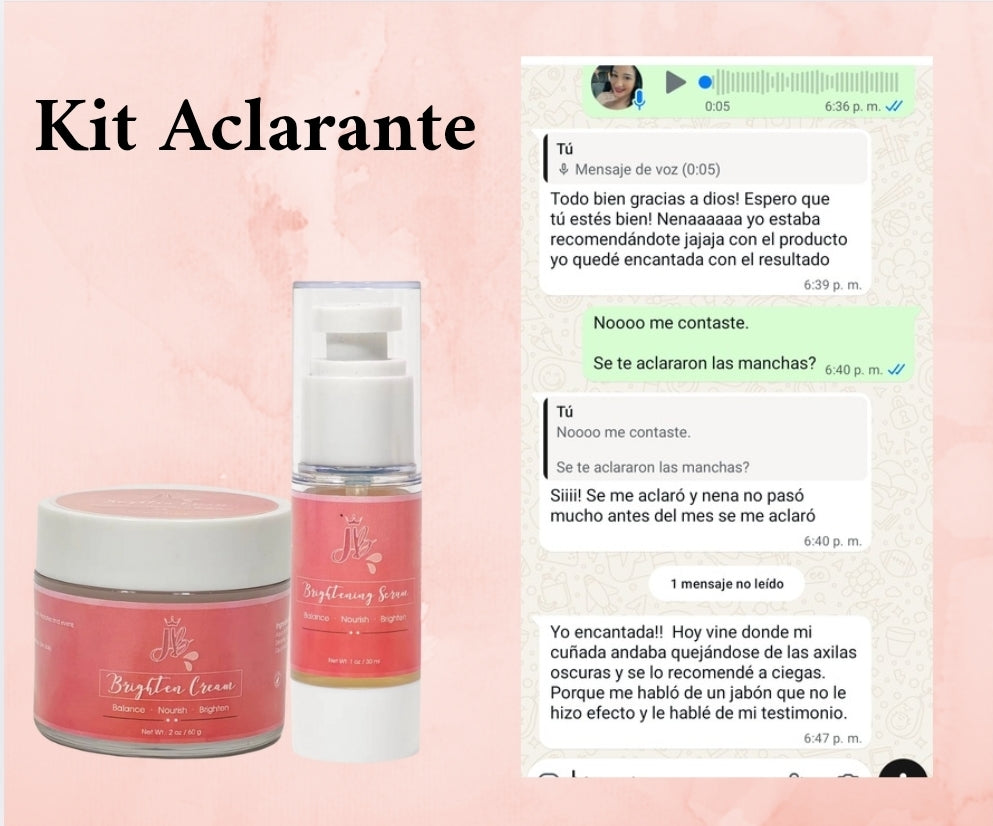 Kit Aclarante Zonas Íntimas